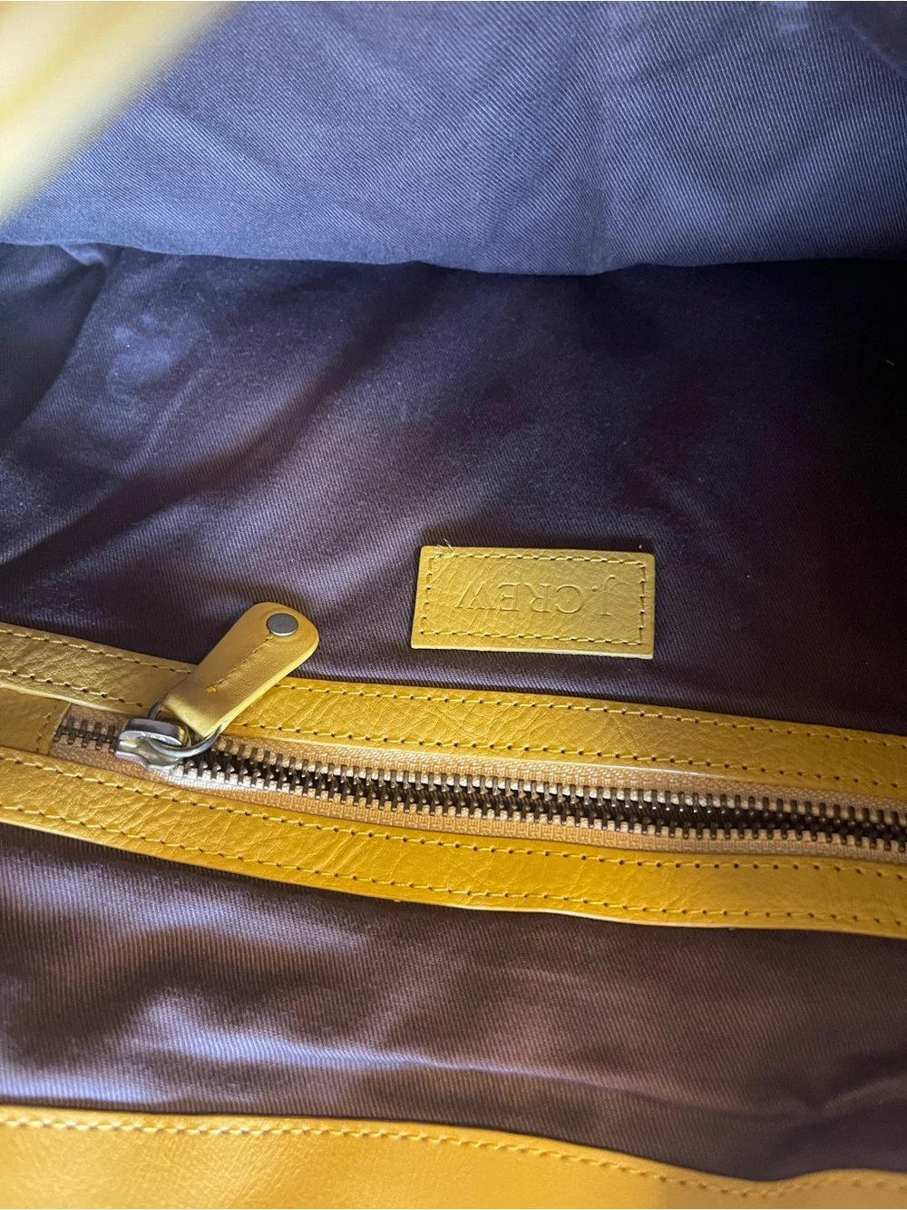 J. Crew Avery Quilted Leather Hobo w Gold Ring Detail
